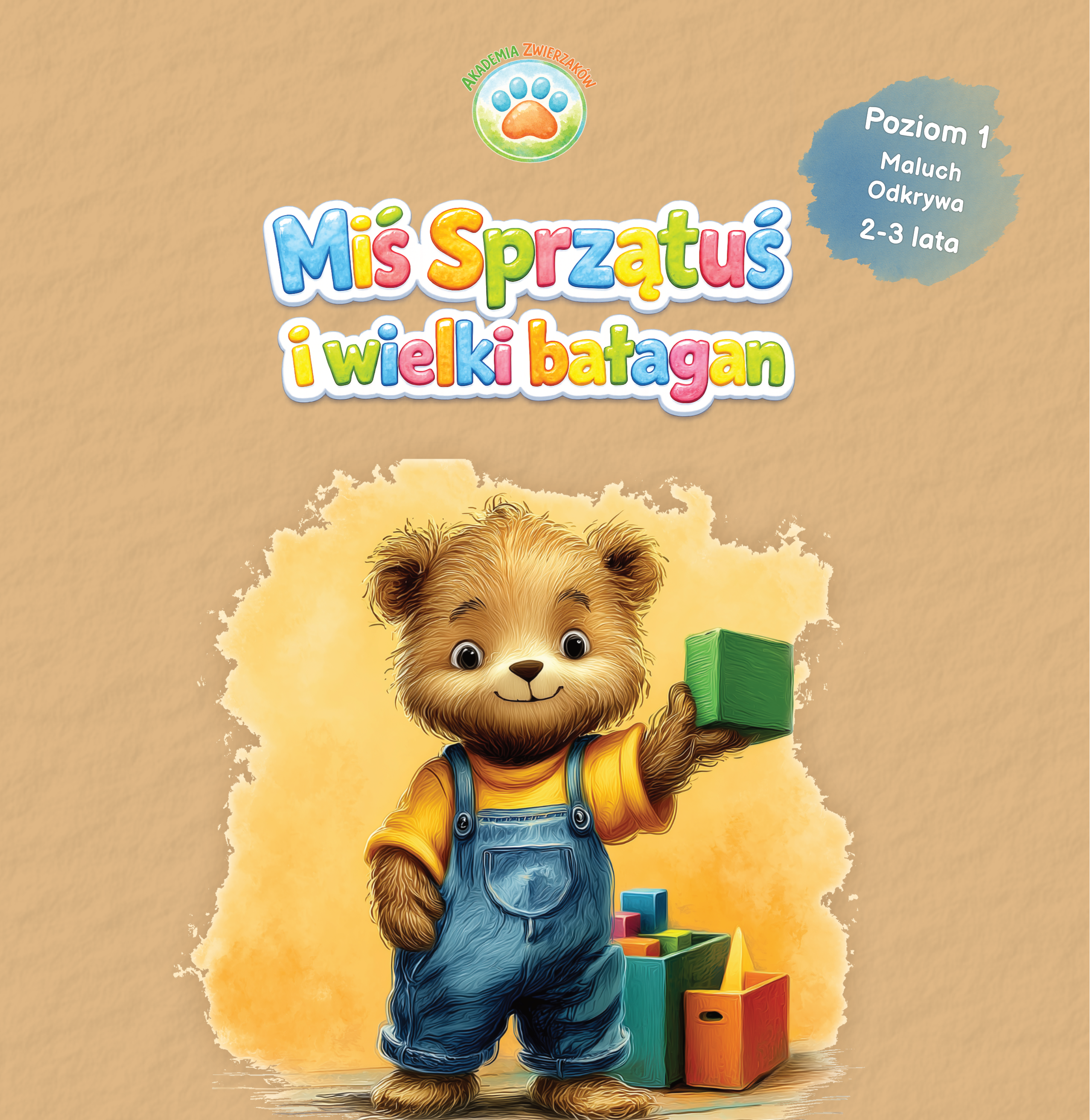 Okładka: Miś Sprzątuś i wielki bałagan