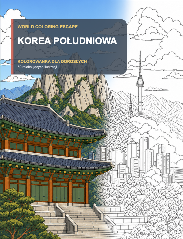 Okładka: World Coloring Escape: Korea Południowa